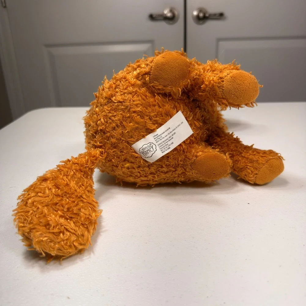 Disney Fancy Nancy Frenchy Dog Plush Interactive Stuffed Animal Orange 10in